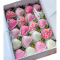 20pcs BARBIE PINK Chocolate Strawberries Gift Box (Custom Wording)